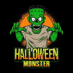 scary halloween monster vector character © InksyndromeArtwork