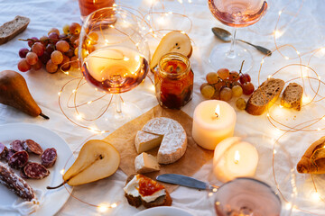 Wine table celebration