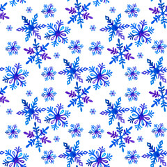 Christmas and New Year snowflake pattern. Perfect for printing on fabric, scrapbooking, wrapping paper.