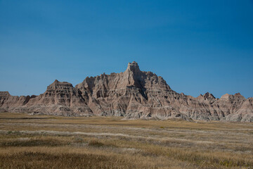 Badlands National Park in the fall