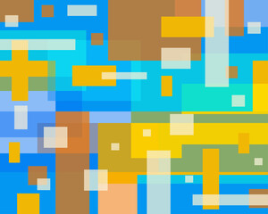 Colorful abstract square art background texture