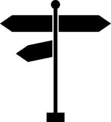  signpost icon on a white background.eps