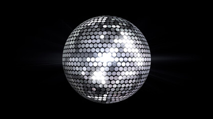 Mirror Ball Disco Lights Club Dance Party Background