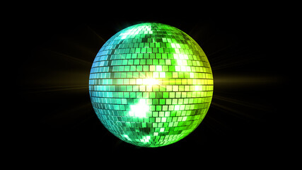 Mirror Ball Disco Lights Club Dance Party Background