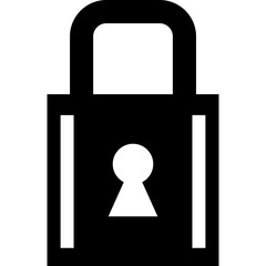 illustration vector icon of lock