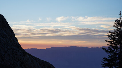 Kearsarge Pass Moutain Landscapes in the Sierra Nevada Range of California, USA.