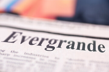 Evergrande written newspaper