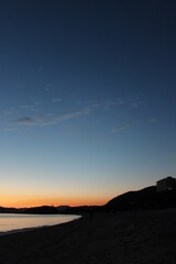 山口県　瀬戸内海の夕陽