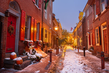 Philadelphia, Pennsylvania, USA at Elfreth's Alley