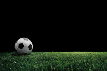 football field with glowing spotlight