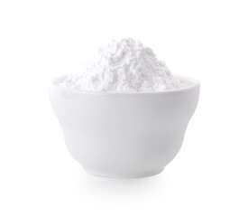 tapioca flour isolated on white background