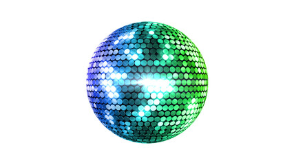 Mirror Ball Disco Lights Club Dance Party Glitter 3D illustration