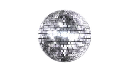 Mirror Ball Disco Lights Club Dance Party Glitter 3D illustration - obrazy, fototapety, plakaty