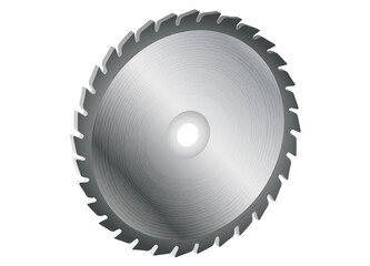 einzelnes Kreiss&auml;geblatt Metallfarben