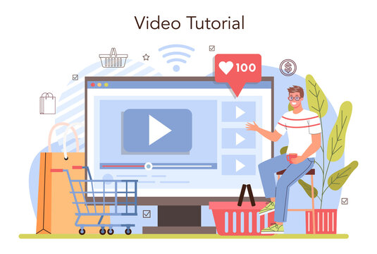 Commercial activity web banner or landing page. Sales stimulation