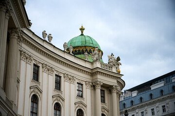 Fototapeta na wymiar Detail image of the roof of the spanish riding school Vienna, Austria
