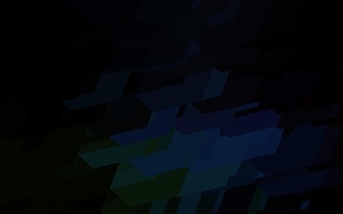 Obraz premium Dark Blue, Green vector template in hexagonal style.