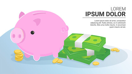 web banner template business finance money transfer savings