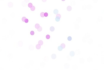 Light Pink, Blue vector pattern with christmas snowflakes.