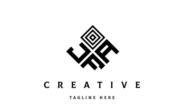 JAF square three latter logo vector