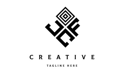 JFC square three latter logo vector