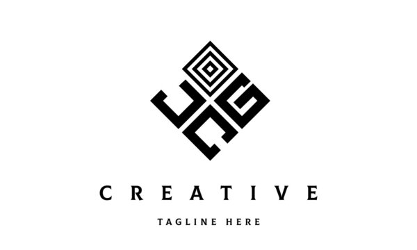 JGC square three latter logo vector