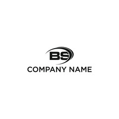 Letter BS logo design