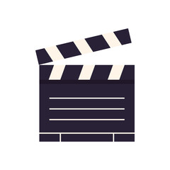 Obraz premium movie clapboard icon