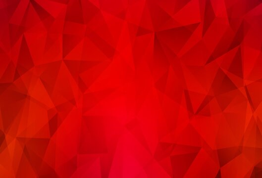 Light Red vector triangle mosaic background.