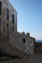 Fototapeta na wymiar Italy, Salento: Old house on the sea.