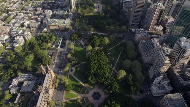Sydney - Hyde Park and Saint Mary's Cathedral