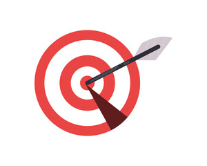 Isolated target icon