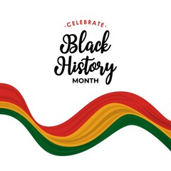 Celebrate black history month african american history celebration illustration