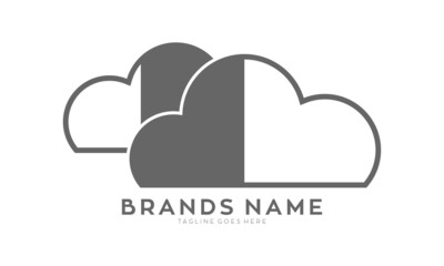 Elegant cloud logo design