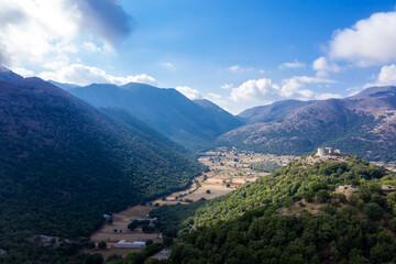 Fototapeta na wymiar Mountains at Preveli in Crete, Greece