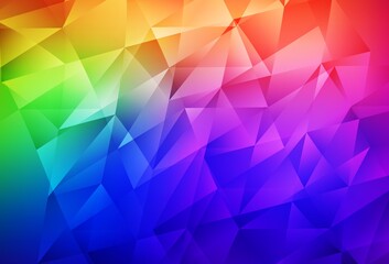 Dark Multicolor vector layout with lines, triangles.