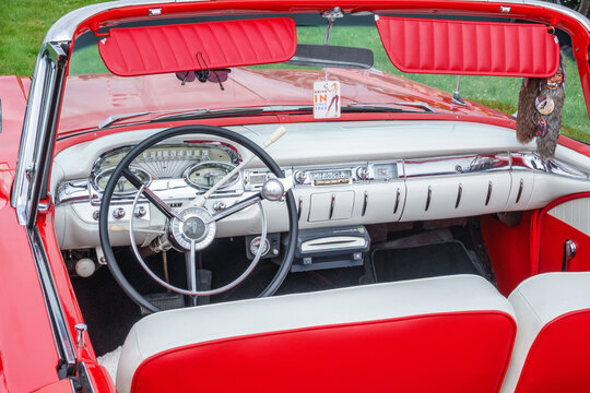 Interior of an old Ford Edsel