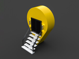 New store location Creative GPS map pointer.