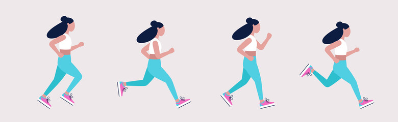 Fototapeta premium Jogging woman
