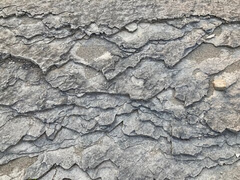 texture of river bedrock