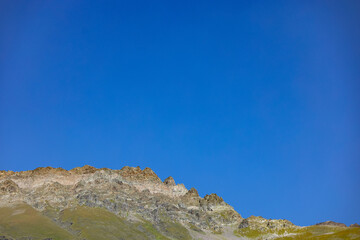 Mountain, alps, view, snow