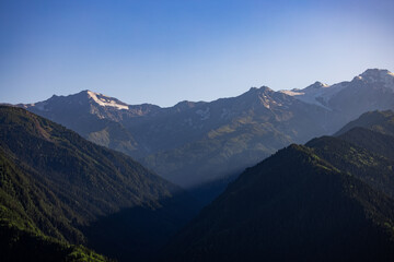 Fototapeta premium Mountain, alps, view, snow