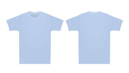 Blue t shirt. vector illustration
