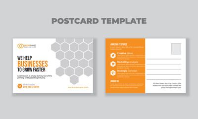Corporate business Modern postcard EDDM design template