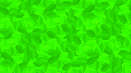 Green leaves vector background. Texture illustration.