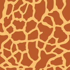 Obraz premium Giraffe seamless pattern, vector design and isolated seamless background.