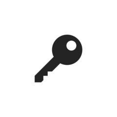 key icon isolated on white