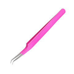 Tweezers for eyelash extension isolated on white