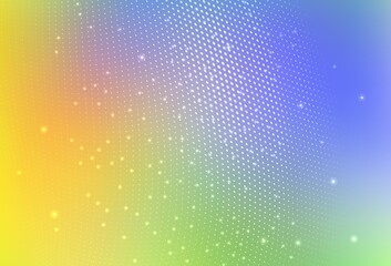 Light Multicolor vector Abstract illustration with colored bubbles in nature style.