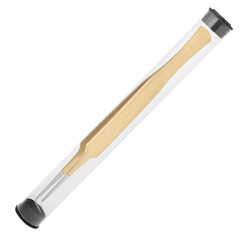 Tweezers for eyelash extension in case isolated on white